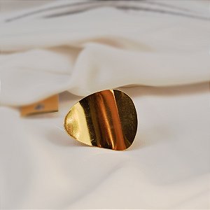 Anel ajustável Palone Design curvado ouro vintage