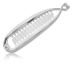 Presilha Banana Metal Prata