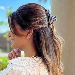 Piranha de cabelo Bianca animal print zebra 05 092