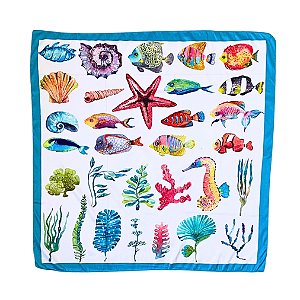Lenço quadrado marítimo