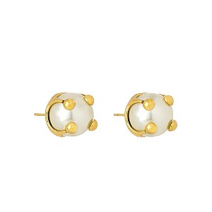 Brinco Hector Albertazzi pérolas collab ouro vintage