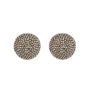 Brinco Hector Albertazzi mini black diamonds ouro vintage