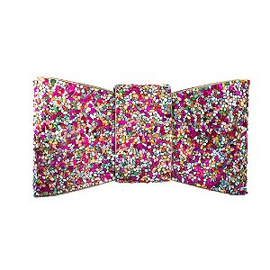 Clutch laço cascalho colorido S-441