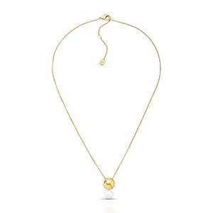 Colar pingente pérola shell ouro semijoia