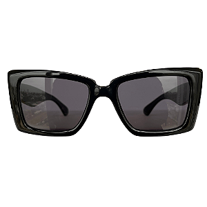 Óculos de sol Collab Cíntia Chagas X AC Brazil Retangular Preto