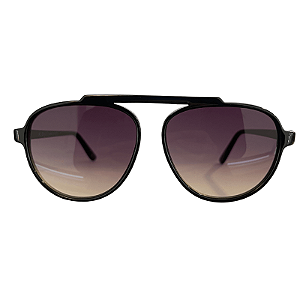 Óculos de sol AC Brazil Aviador Médio Sky Preto Lente Degradê