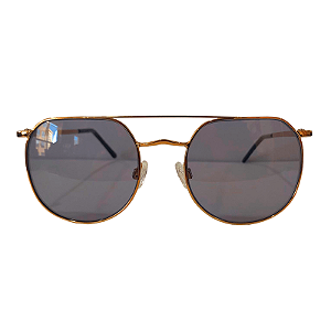 Óculos de sol AC Brazil Redondo Dourado
