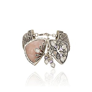 Pulseira Camila Klein cristais prata velho