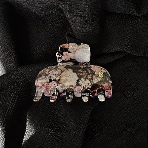 Piranha de cabelo Bianca acrílico floral dark 05 003 C