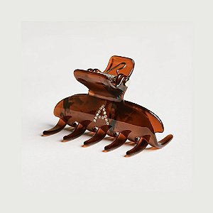 Piranha de cabelo Bianca acrílico m marrom letra A 05 008