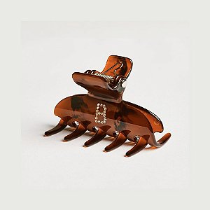 Piranha de cabelo Bianca acrílico m marrom letra B 05 008