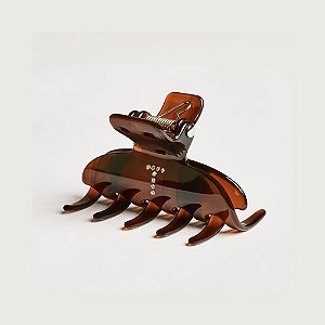 Piranha de cabelo Bianca acrílico m marrom letra T 05 008