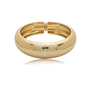 Bracelete liso ouro semijoia