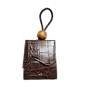 Bolsa OYÁ orvalho maxi croco café