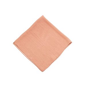 Lenço quadrado liso pêssego claro LEN-035