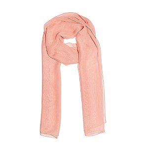 Lenço echarpe coral rosado LEN-051