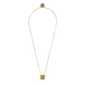 Colar escapulário Hector Albertazzi strass art déco ouro vintage