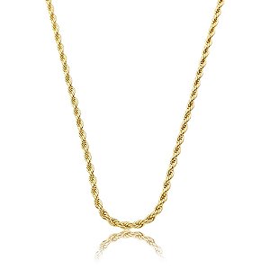 Colar corrente cordão baiano ouro semijoia XL-230302