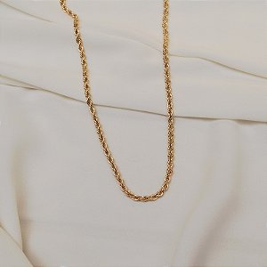 Colar corrente cordão baiano ouro semijoia XL-230302