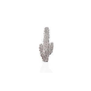 Broche cacto strass prateado 6373904