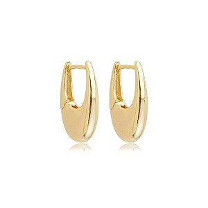 Brinco argolinha ouro semijoia 24k11018