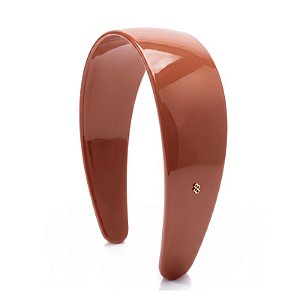 Tiara acrílico Bianca abaulada caramelo DX 20 023