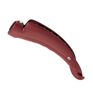 Presilha banana Bianca g acrílico vermelho 60 012