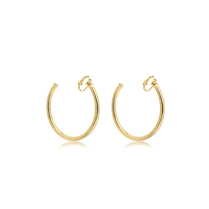 Brinco pressão argola g ouro semijoia 7304705