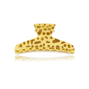 Piranha de cabelo francesa Finestra animal print dourado F22940CO