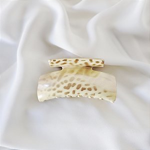 Piranha de cabelo francesa Finestra animal print dourado F22932CO