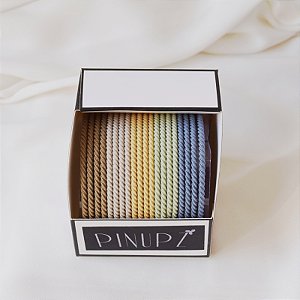 Kit 10 elásticos ondas coloridas