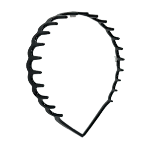Tiara ondulada acetato preto