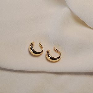 Piercing de encaixe abaulado ouro semijoia par 26k08029
