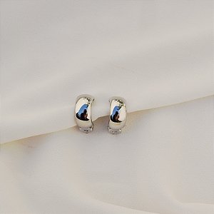 Brinco pressão meia argola ródio semijoia 26k06031