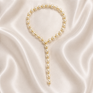 Colar pérolas ouro semijoia 7345705