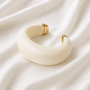Bracelete SD Sheila Morais resina off white perolada