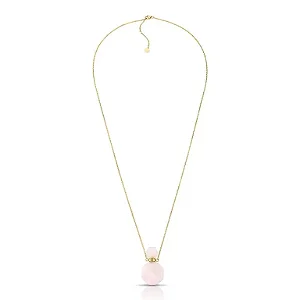 Colar Perfumeiro com Quartzo Rosa Ouro