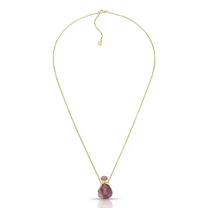 Colar Perfumeiro Quartzo Strawberry Ouro