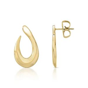 Brinco Dourado Curva Fluida
