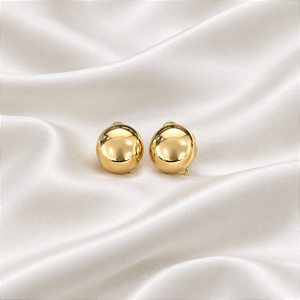 Brinco Pressão Esfera Ouro Semijoia 26K12019