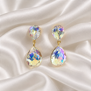 Brinco Gota Boreal Ouro Semijoia