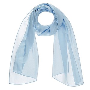 Lenço echarpe azul bebê LEN-032