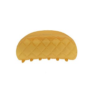 Piranha de cabelo francesa Finestra amarelo fosco matelassê N749YE