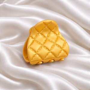 Piranha de Cabelo Francesa Finestra Amarelo Fosco Matelassê N750YE