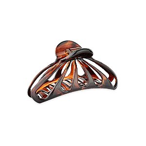 Piranha de cabelo vazada francesa Finestra marrom N459