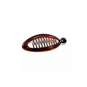 Presilha banana pequena francesa Finestra marrom N226