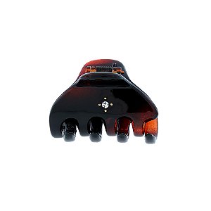Piranha de cabelo francesa Finestra marrom strass N313/2S
