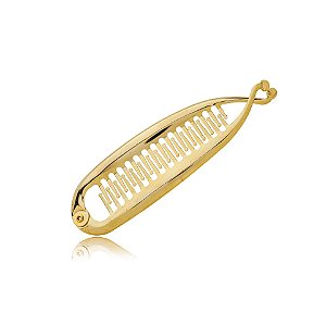 Presilha banana metal dourado