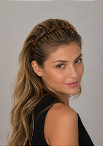 Tiara acrílico Bianca Gabriela marrom 20 146