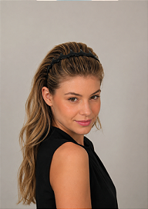 Tiara acrílico Bianca Gabriela preta 20 146